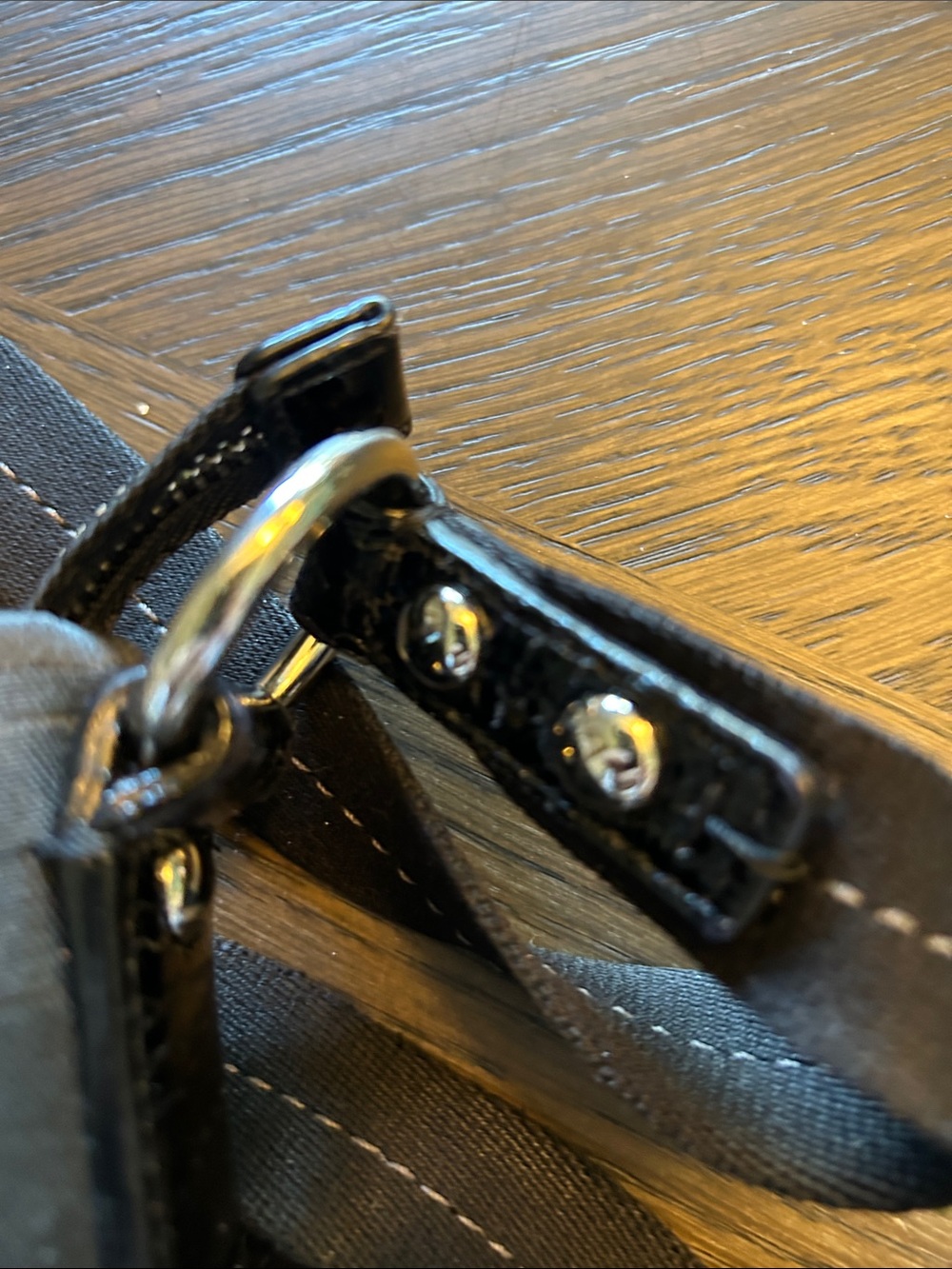 Coach Black Signature Sateen Crossbody w Stud Accents EXCELLENT CONDITION 12x10 - Picture 11 of 11